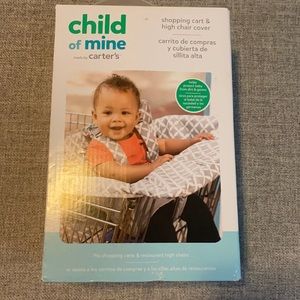 Shopping cart and high chair cover